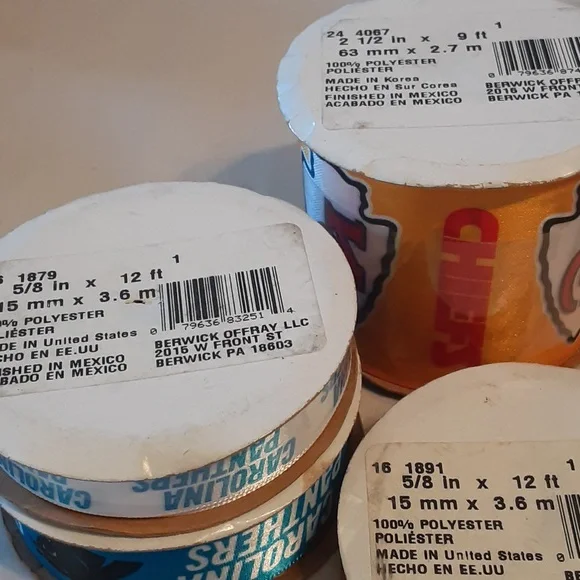 Sports Ribbon -Football-KC, Carolina - Picture 2 of 3